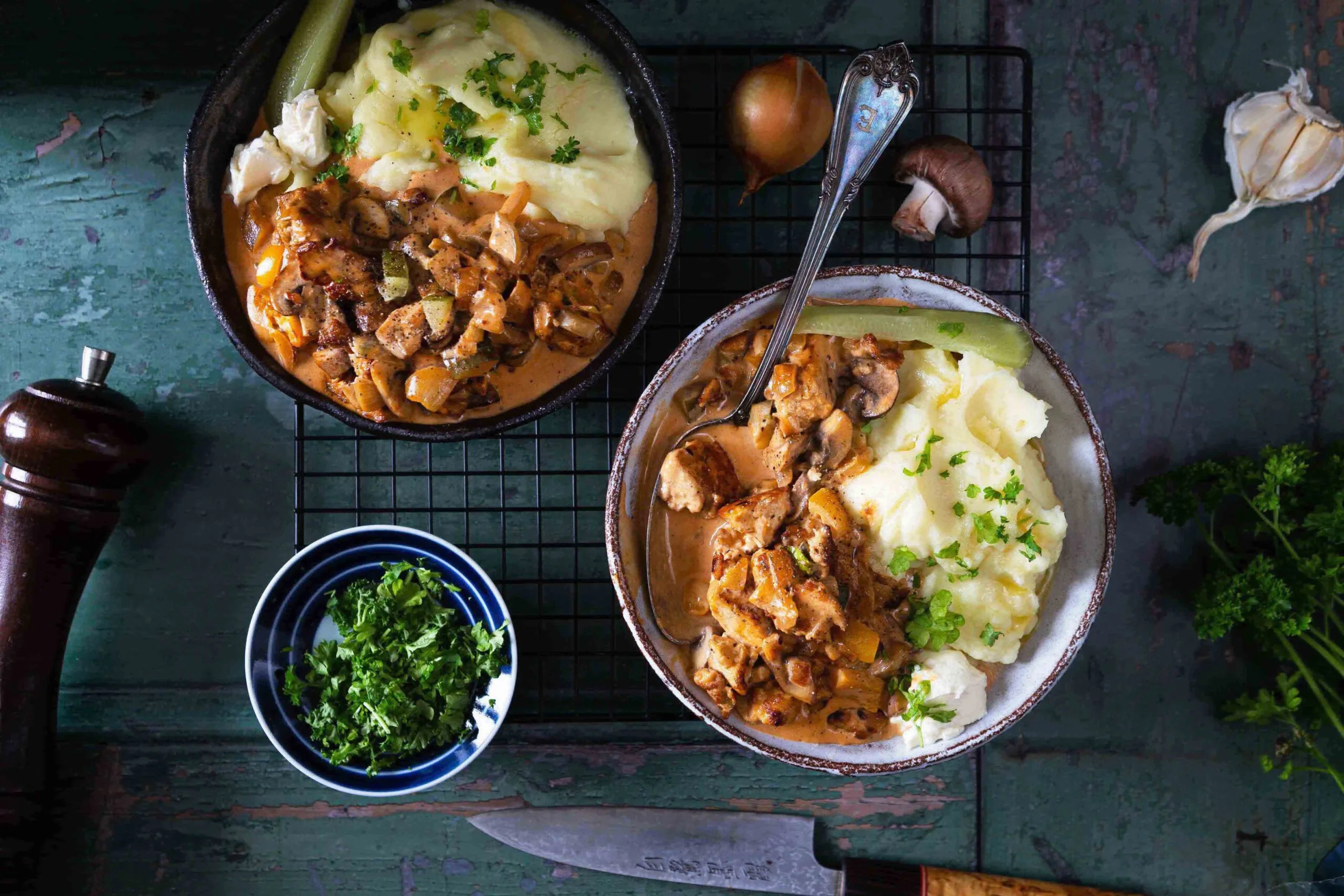 Vegaaninen ja gluteeniton stroganoff resepti